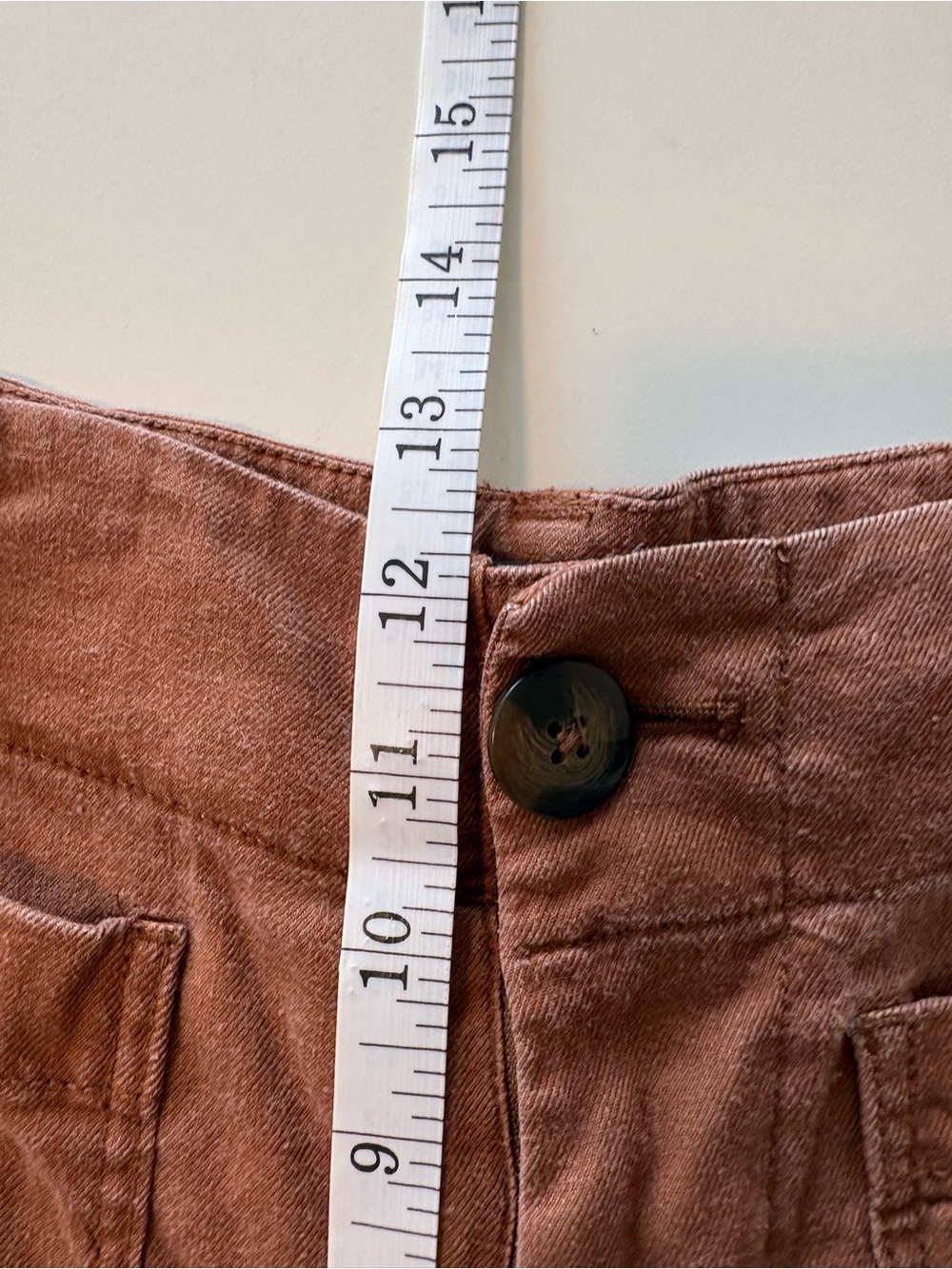 Maeve The Colette Wide Leg Pants Women 28 Linen Blend brown Boho - Picture 10 of 12
